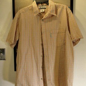 Columbia Short Sleeve Button Up Shirt Large